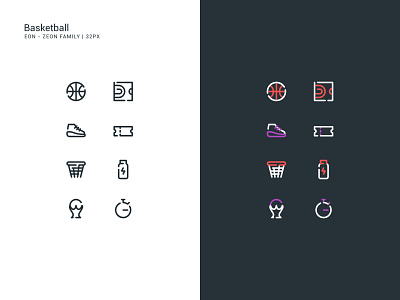 Basketball Icon Set app ball basketball championship dribbble icon icon a day icon set iconography line icon minimalism tournament ui