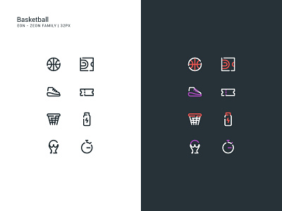 Basketball Icon Set