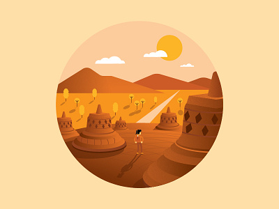 Places I've Travelled #2 design graphic illustration indonesia travel vector