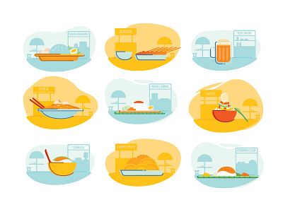 Malaysian Food illustration icon malaysia malaysian food vector