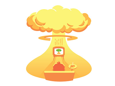 Doomsday doomsday fallout illustration nature nuclear vector