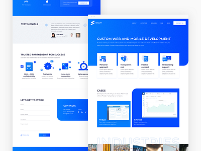 Skilum website redesign development agency it it company mobile development web development website