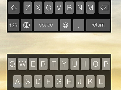 iOS 7 Dark Keyboard by Erik Flowers on Dribbble