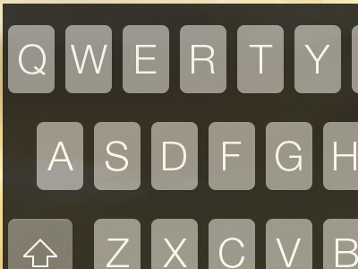 iOS 7 Dark Keyboard by Erik Flowers on Dribbble