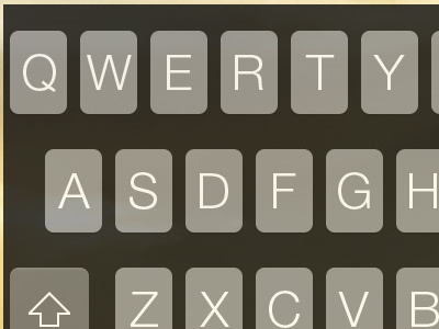 iOS 7 Dark Keyboard dark ios ios7 keyboard