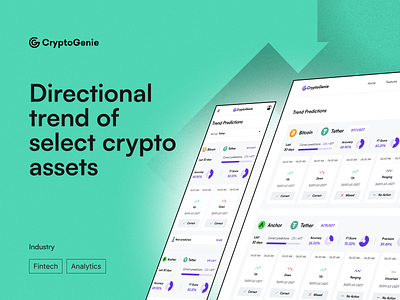 Tool for predicting the relevant trends of various crypto assets ai artificail intelligence bitcoin blockchain branding coin crypto crypto wallet ethereum finance illustration logo mobile nft prediction product tranding ui ux web