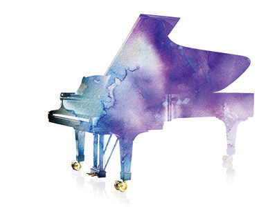 The art of piano music overlay piano watercolor