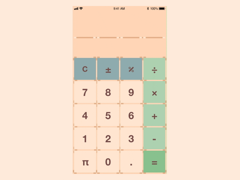 Daily UI challenge 04: Calculator calculator daily ui dailyui04 flinto interaction design iphone bug sketch ui ux