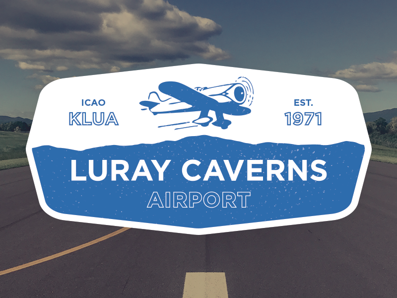 Luray Caverns Airport badge aviation airport
