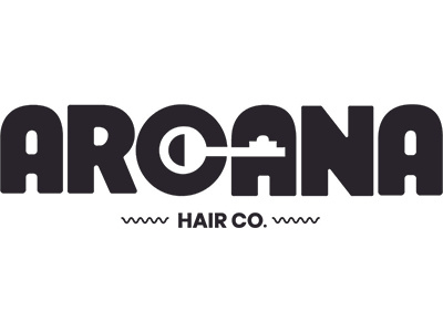 Arcana Hair Co. branding design femmes graphic design hair logo print women of color