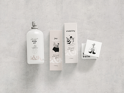 Brand + packaging design for an aromatherapy brand