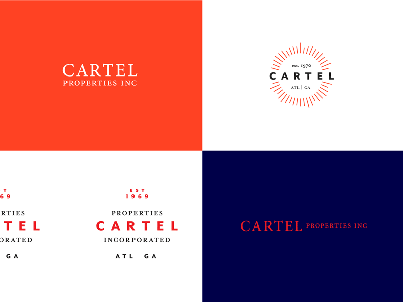 Cartel Properties atlanta brand identity real estate