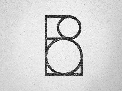 B geometry icon line logo