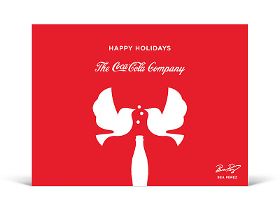 Coca-Cola Christmas card christmas holiday red