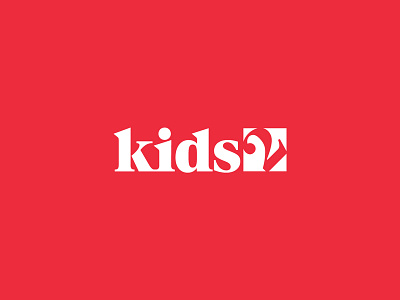 Kids2 atlanta bold brandmark corporate identity identity red visual identity wordmark wordmark logo