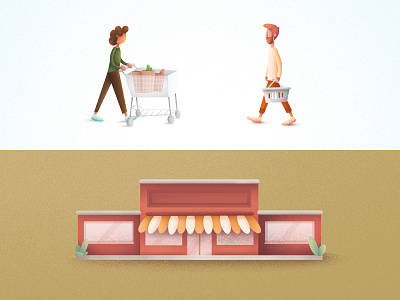 Grocery Icon Illustrations