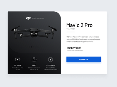 Mavic 2 Pro design typography ui ux