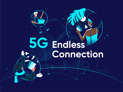 5G concept 5g concept connection formfrom illustration inspiration internet isolation video conferencing