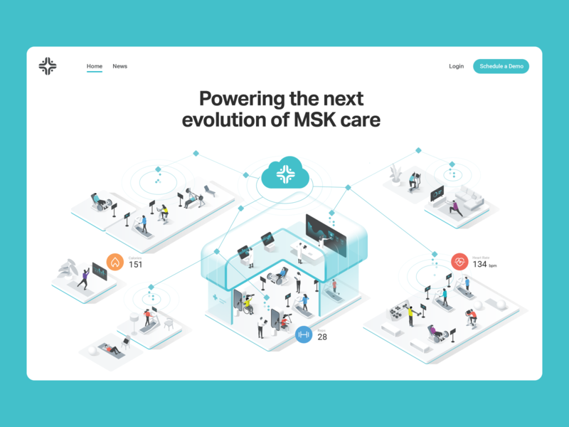IncludeHealth - Website Illustration characters dmit healthcare illustration isometric patient people virtual care