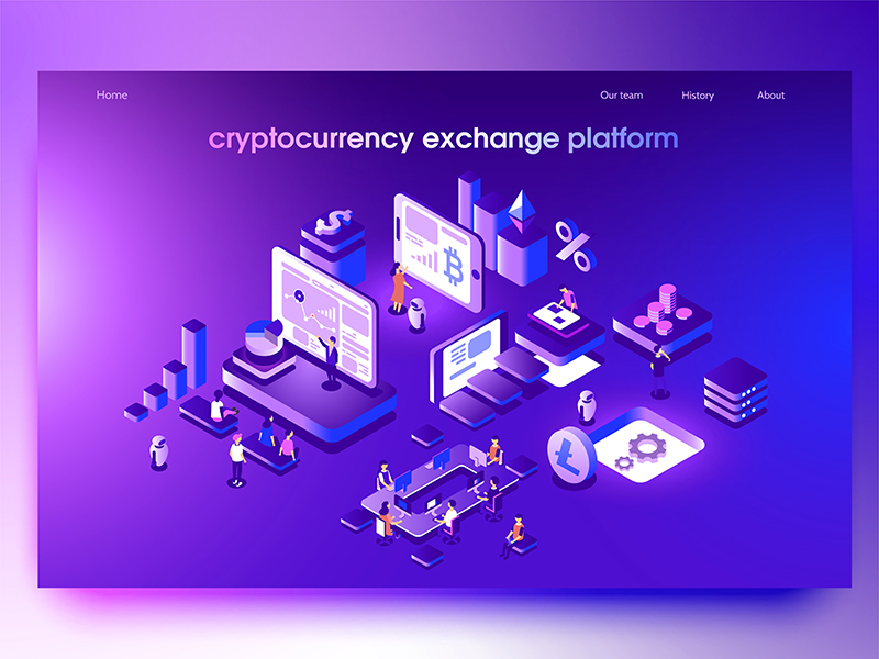 Crypto exchange by Dmitrii Kharchenko on Dribbble