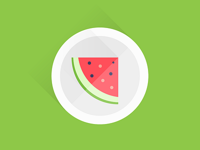 Watermelon flat illustration illustrator watermelon