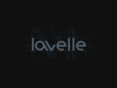 Lavelle wordmark bike geometric grid logo logomark typography wordmark