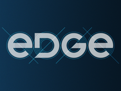 Edge Wordmark Grid branding custom type edge logo design typography wordmark