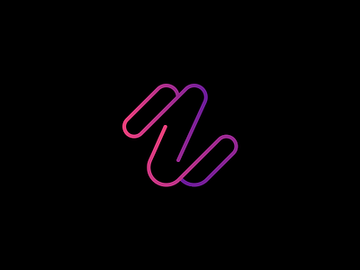 Z Logo branding design gradient line logo magenta minimalistic purple visual identity z