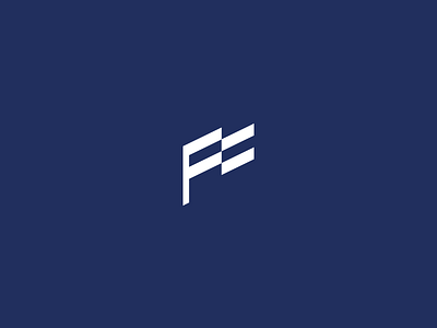 Logo Design blue c branding f flag logo logo design modern purple simple