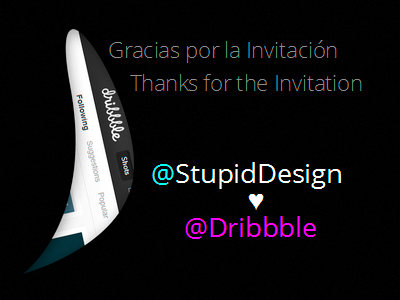 @Dribbble Invitation :D debut invitation thanks