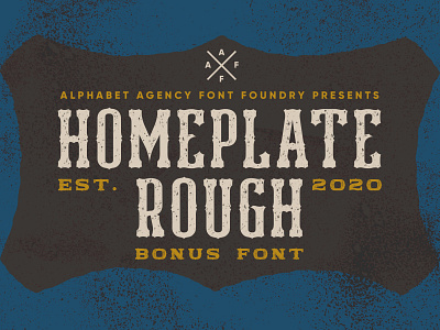 HOMEPLATE ROUGH FONT