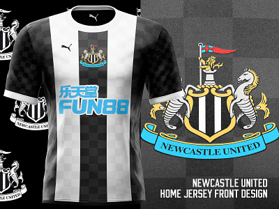 Newcastle United Home Shirt Design clothes clothing club football jersey kit magpies newcastle premier league puma shirt stipes team uniform