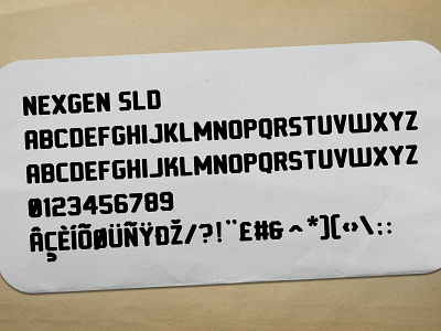 NEXGEN SLD FONT DUO