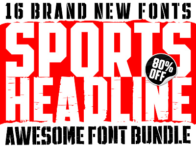 Sport Fonts  Font Bundles