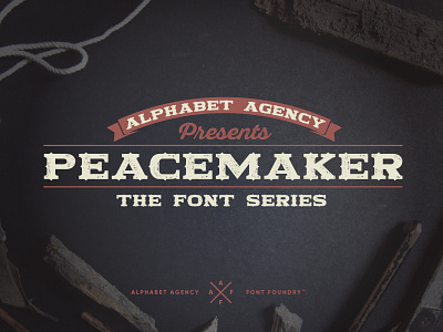 PEACEMAKER FONT SERIES + FREE VERSION blockprint cowboy display font font rustic vintage western