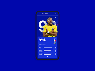 FIFA Ultimate Team - Players list after effects app fifa fifa 20 interaction interaction design interface mobile mobile app mobile app design ui ui design web xd