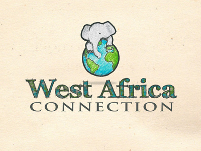 West Africa Connection Logo africa elephant logo world