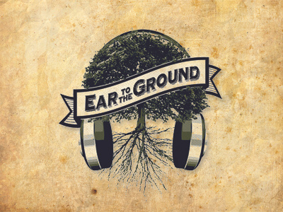 Ear To The Ground Music Logo banner blog headphones logo music tree