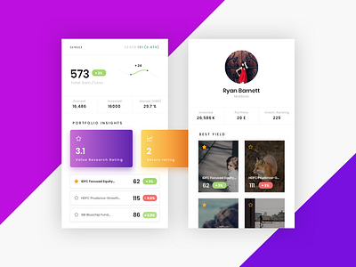 Finance App Design app colorful design finance light outofbox screen sketch trendy ui ux