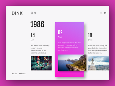 Dink - Color Explorations app appdesign interfacedesign ui uidesign uiux userexperience userinterface ux uxdesign