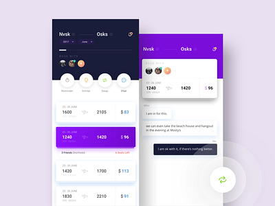 Social based Flight booking App