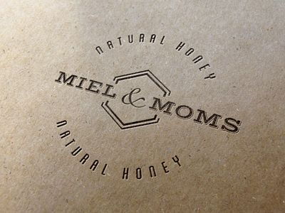 Miel and Moms branding honey letterpress logo old school vintage