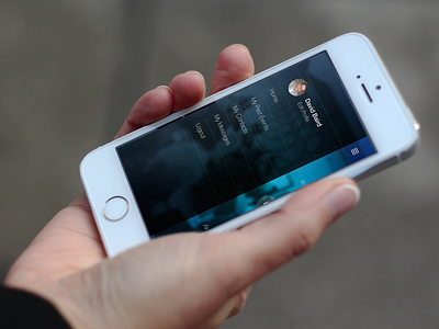 Profile Menu app iphone menu mobile profile sketch ui ux