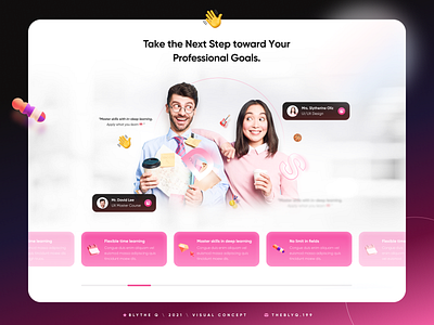 🧑🏽‍💻 Online Courses Academy - Visual Concept #2 branding design graphic design ui visual website