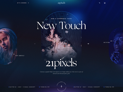 💎 21Pixels Fashion Theme - New Concept #1 design graphic design ui visual website