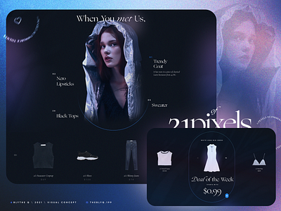 💎 21Pixels Fashion Theme - New Concept #3 branding design graphic design ui visual website