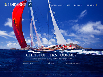 Pendennis website homepage