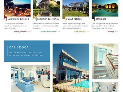 Unique Home Stays luxury luxury brand travel typography ui webdesign