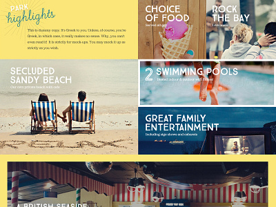 Away Resorts landing page 2014 design web webdesign