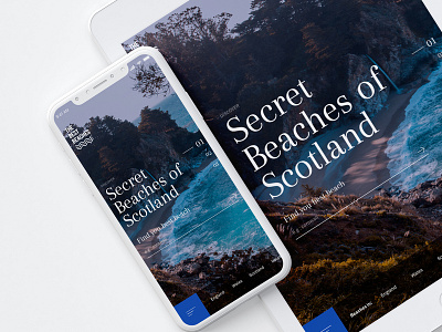 The Best Beaches - Mobile luxury brand responsive travel ui ux vacation web